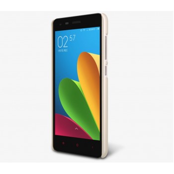 Redmi 2 dėklas auksinis "Nillkin" Frosted Shield + plėvelė